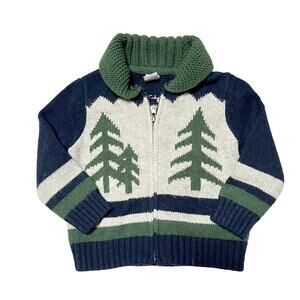 Gap Shawl Collar Graphic Cardigan Size 12-18m